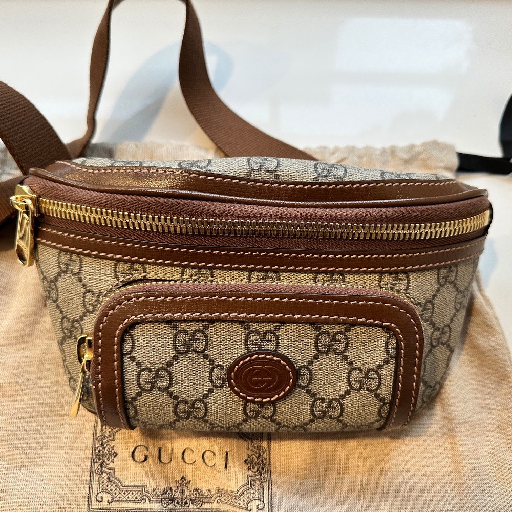 Small Belt Bag with Interlocking G